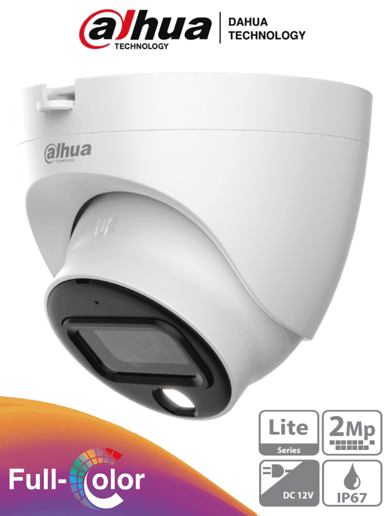 DAHUA DH-HAC-HDW1209TLQN-LED-0280B-S3 - Cámara Domo FullColor de 2 MP con resolución 1080p, lente de 2.8 mm y 106° de apertura. Ofrece visión nocturna de 30 metros, instalación rápida, protección IP67, tecnología Starlight y DWDR. #CD DAHUA DH-HAC-HDW1209TLQN-LED-0280B-S3 - Cámara Domo FullColor de 2 MP con resolución 1080p, lente de 2.8 mm y 106° de apertura. Ofrece visión nocturna de 30 metros, instalación rápida, protección IP67, tecnología Starlight y DWDR. #CD